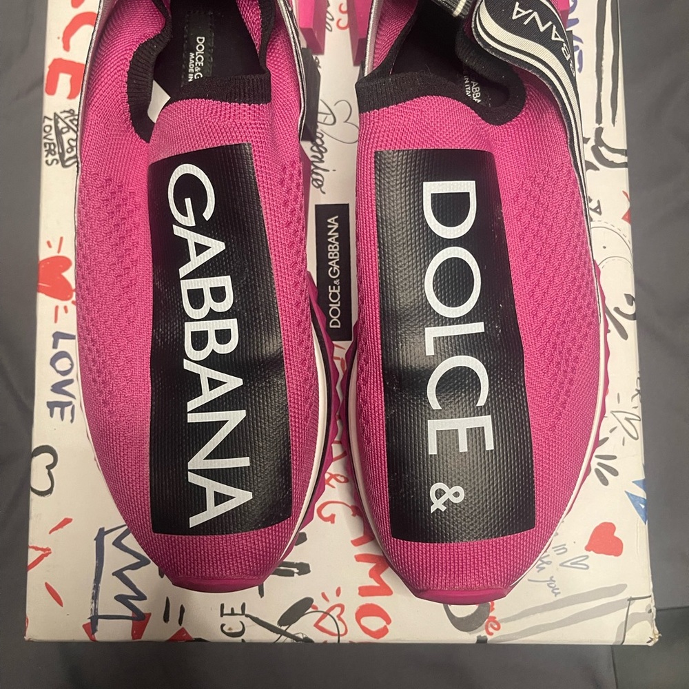 Dolce & Gabbana Women's Vibrant Pink Sneakers